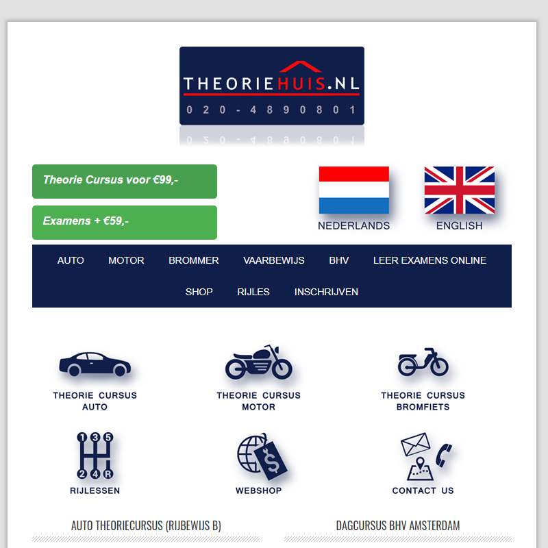 FDBW Theoriehuis Website